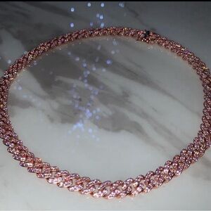 Pink Cuban necklace